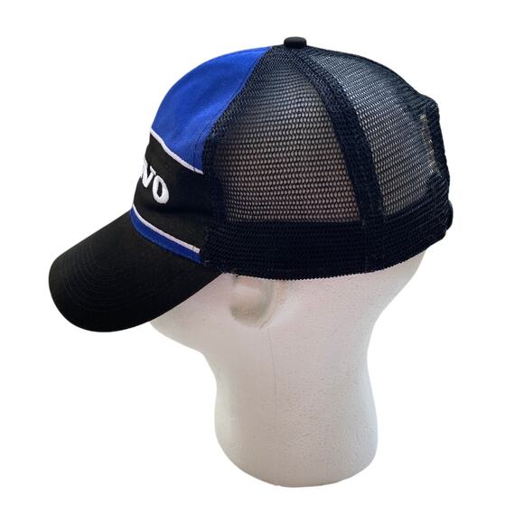 Volvo Trucker Hat Mesh Back Blue Black Snapback Baseball Cap - Picture 4 of 6